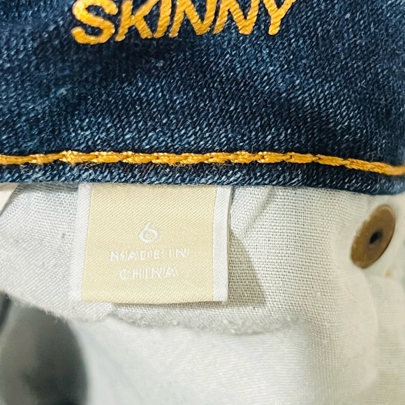 Michael Kors Skinny Jeans Womens Bleu Zip Front Pockets STRETCH Size 6 - Picture 9 of 9